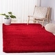 preview thumbnail 32 of 110, SAFAVIEH Milan Shag Maibritt 2-inch Thick Area Rug 3' X 3' Square - Red