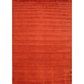 Ahgly Company Machine Washable Contemporary Neon Red Area Rugs - Bed ...