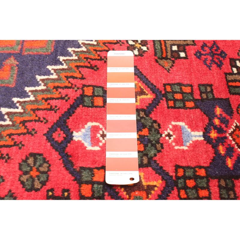 ECARPETGALLERY Hand-knotted Andelz Red Wool Rug - 4'3 x 6'8