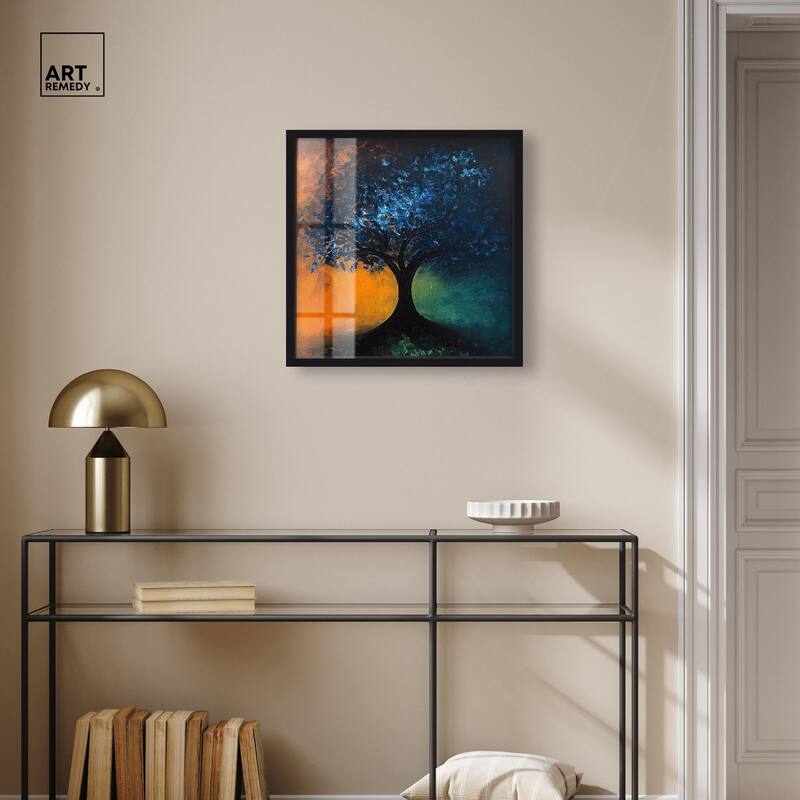 Tree of Opposites II Shadowbox by Art Remedy