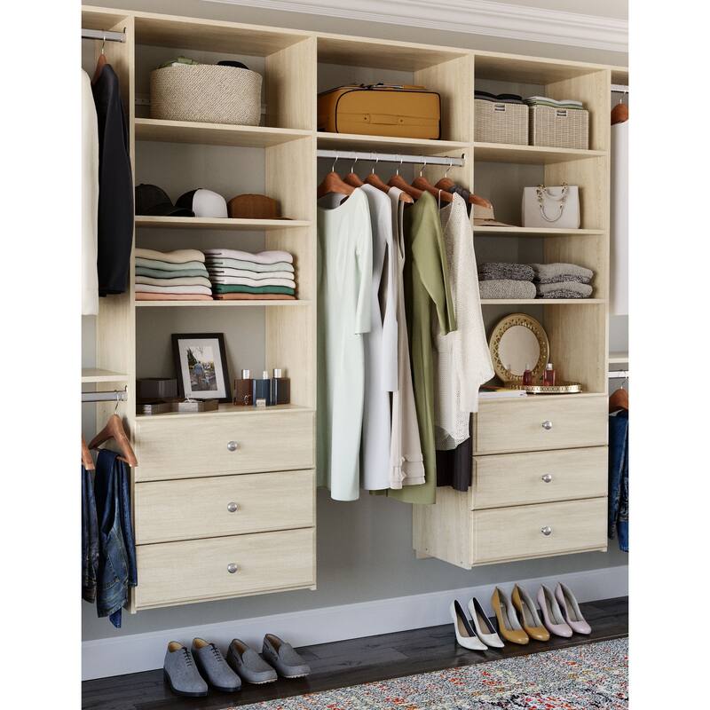 Easy Track 12 Ft. W. Deluxe Laminate Closet Kit