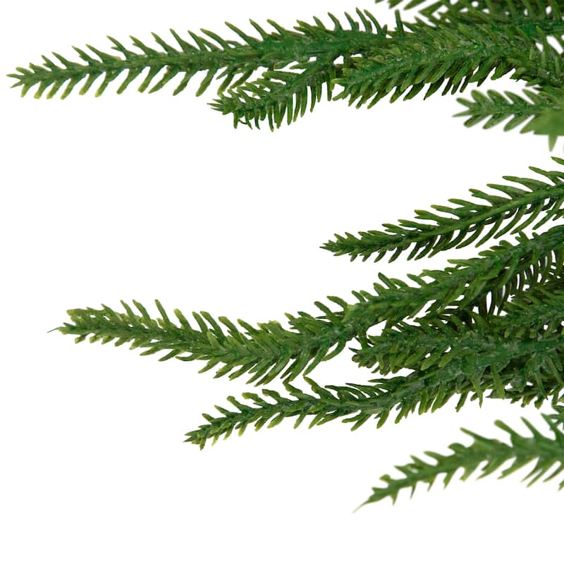 Norfolk Pine Artificial Christmas Teardrop Swag - 28"