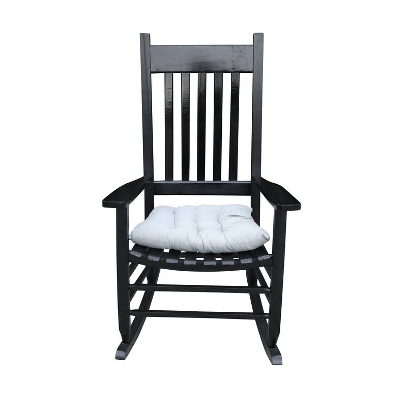 Wooden Rocker Chair Arm Chairs Rocking Chairs with Sturdy Slatted Back Rest Lounge Chairs Can Be