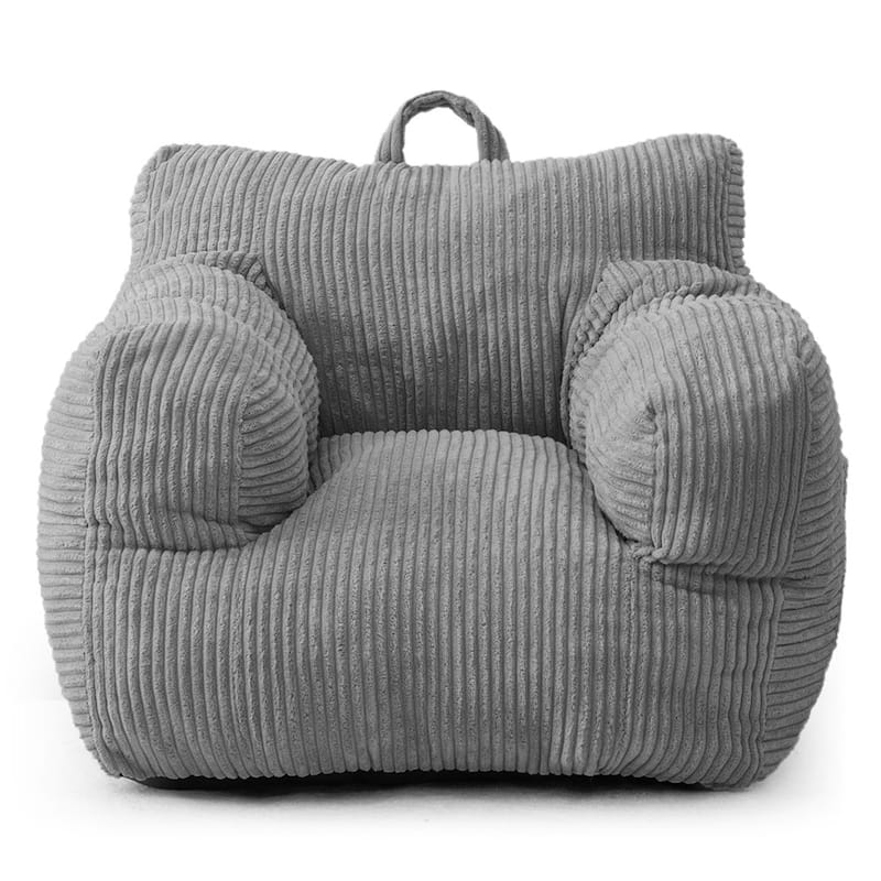 Kids Bean Bag Chair,Sherpa Bean Bag Sofa Couch with Decorative Edges