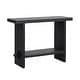 preview thumbnail 32 of 33, Nathan James Virgo Farmhouse 2-Tier Console Table in Wire-Brushed Wood Finish