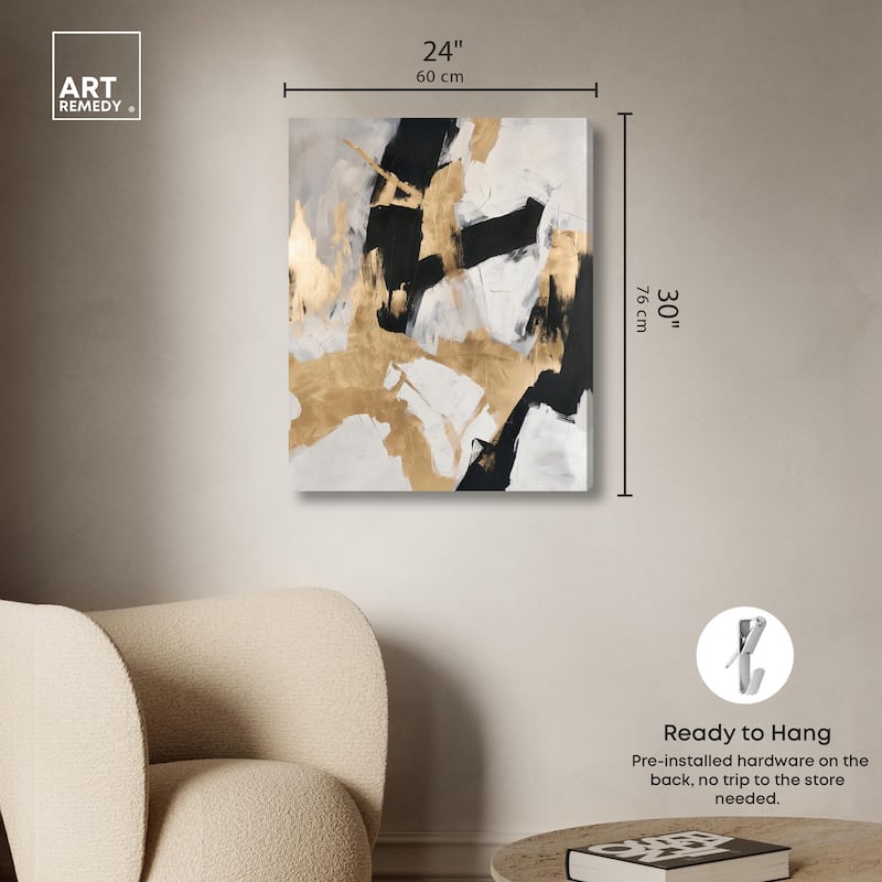 Cracked Gilt I Canvas by Art Remedy, Gallery Wrapped