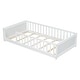 preview thumbnail 23 of 33, Twin Size Pine Wood Floor Platform Bed with Fence