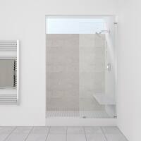 Fixed Glass Panel Showers Shop Our Best Home Improvement Deals Online At Overstock Aqua coloured acrylic bathroom wall panels are a perfect alternative to glass in the bathroom. fixed glass panel showers shop our