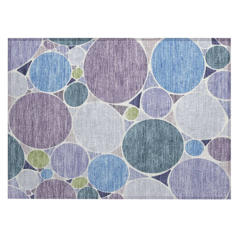 Machine Washable Indoor/ Outdoor Contemporary Rowan Chantille Rug