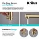 preview thumbnail 60 of 124, Kraus Artec 2-Function Commercial Pulldown Pot Filler Kitchen Faucet