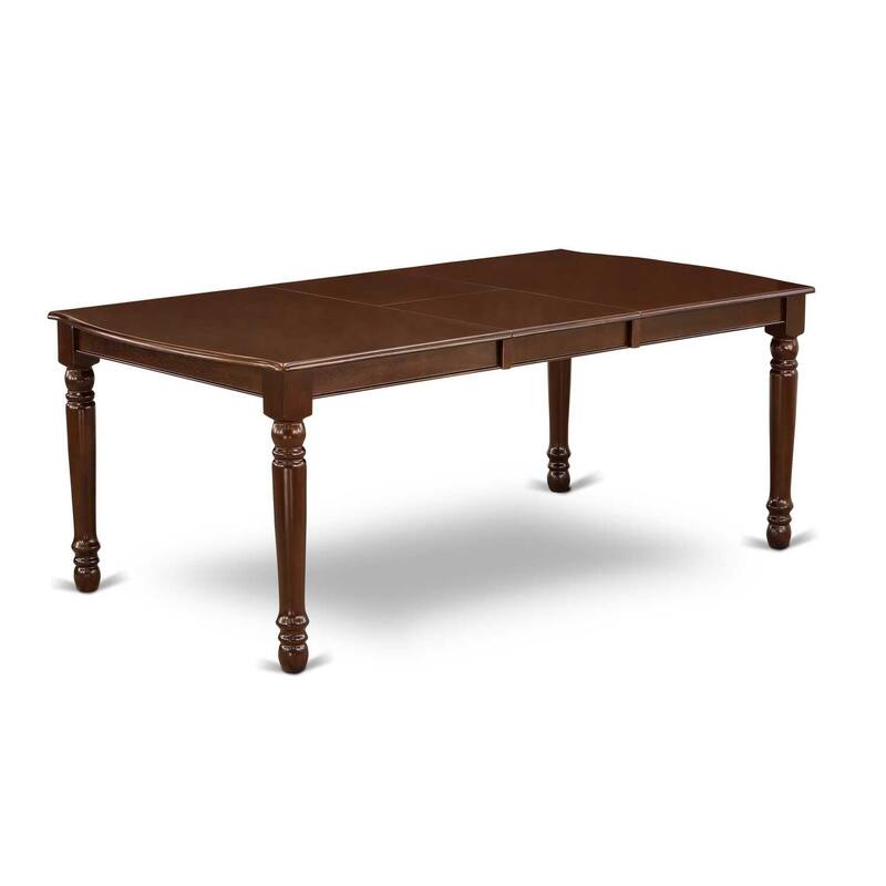 6-Piece Dining Set - Rectangle Table, 4 Chairs, Bench - Mahogany Finish - 78
