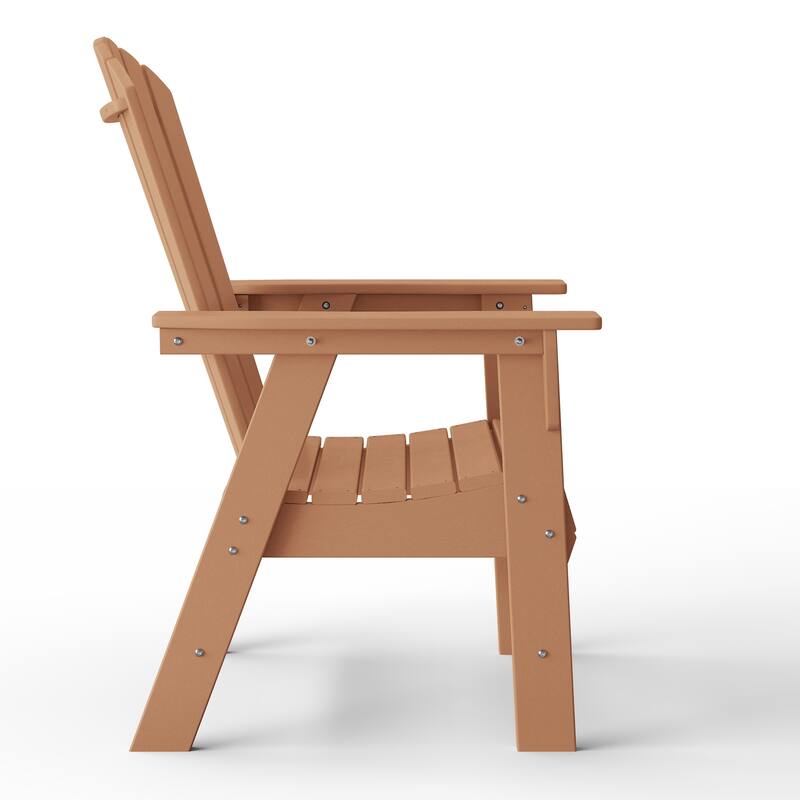 Altura Hdpe All Weather Outdoor Patio Adirondack Dining Chair
