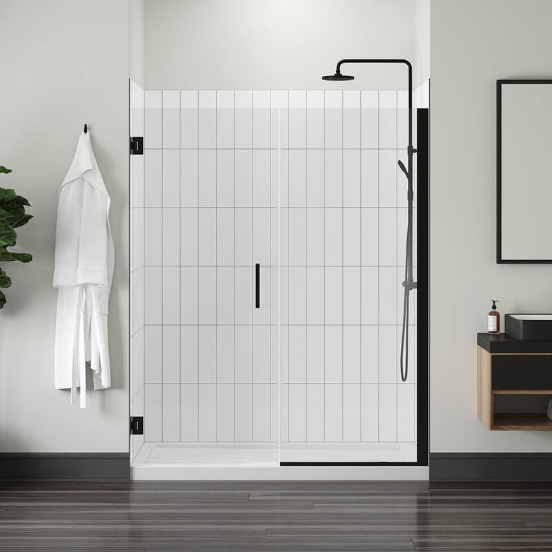 Miseno MSD4874-CLH Violeta 74" High x 48" Wide Hinged Frameless Shower