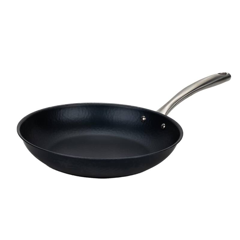 Alva Black Angus Pre-Seasoned Carbon Steel Frying Pan, Naturally Nonstick - 11" Frying Pan