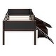 preview thumbnail 57 of 62, Kids Twin Size Low Loft Bed with Rope Climbing Frame, Slide, Double-Sided Chalkboards and Lockable Underbed Storage Boxes