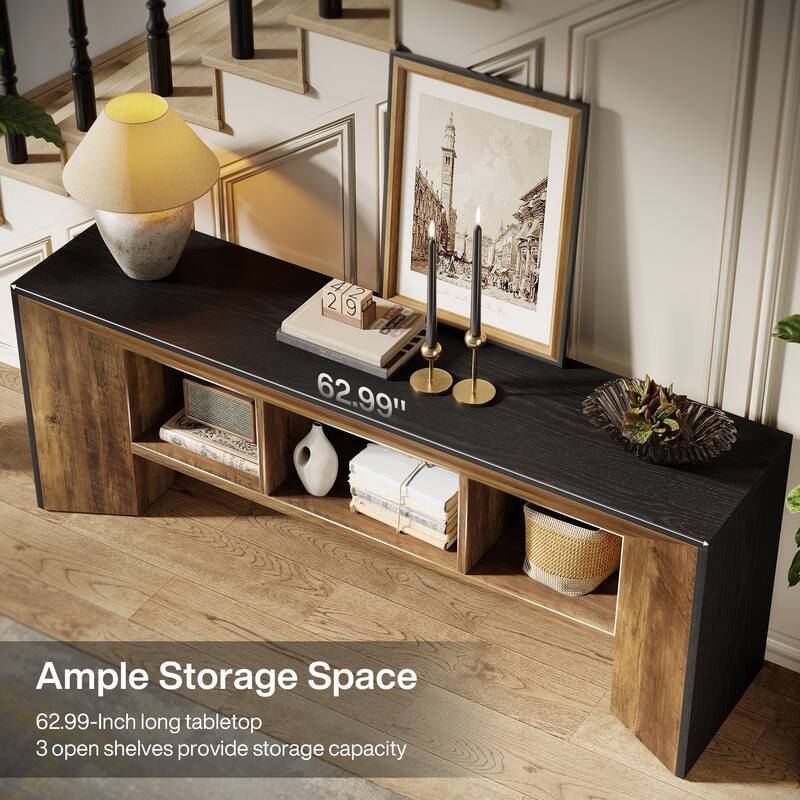  TV Stand with 3 Cubes Storage Organizer