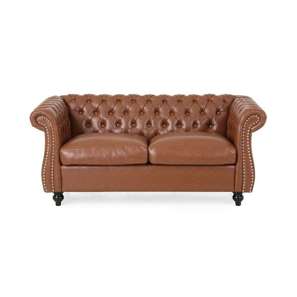 Silverdale Traditional Chesterfield Loveseat by Christopher Knight Home