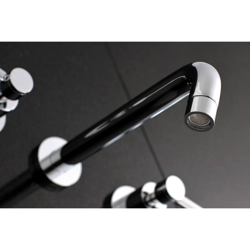 Concord 3-Hole Wall Mount Roman Tub Faucet in Polished Nickel