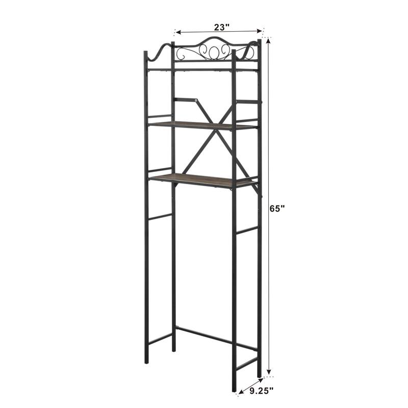 Anmytek Metal Freestanding Over The Toilet Storage - Black