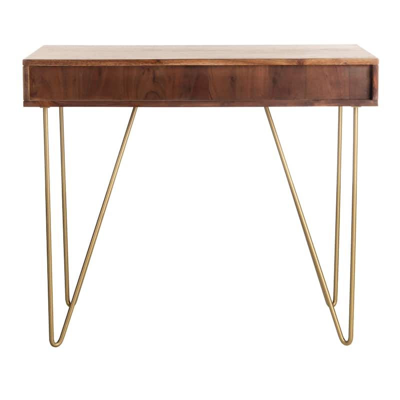 SAFAVIEH Werra 1-Drawer 1-Shelf Hairpin Leg Desk