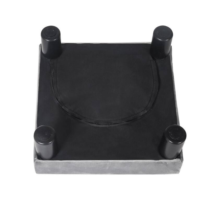 Adeco 15'' Small Ottoman Upholstered Foot Rest