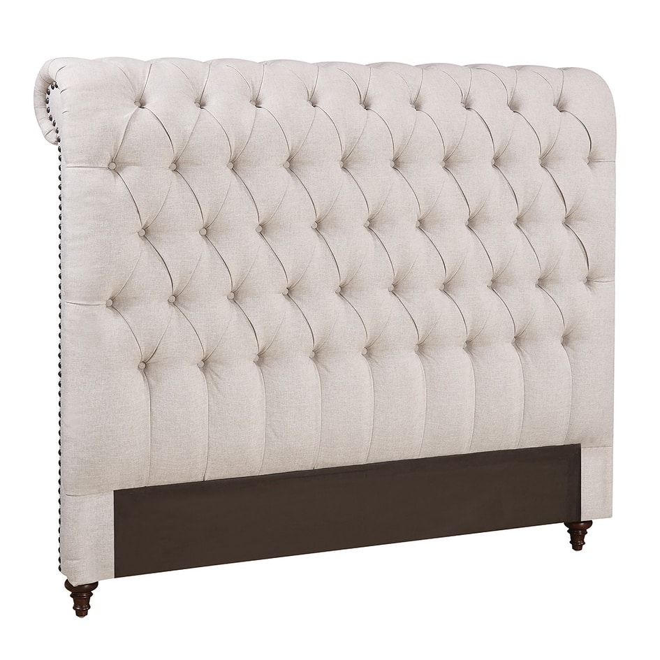 Devon Upholstered Panel Headboard Beige