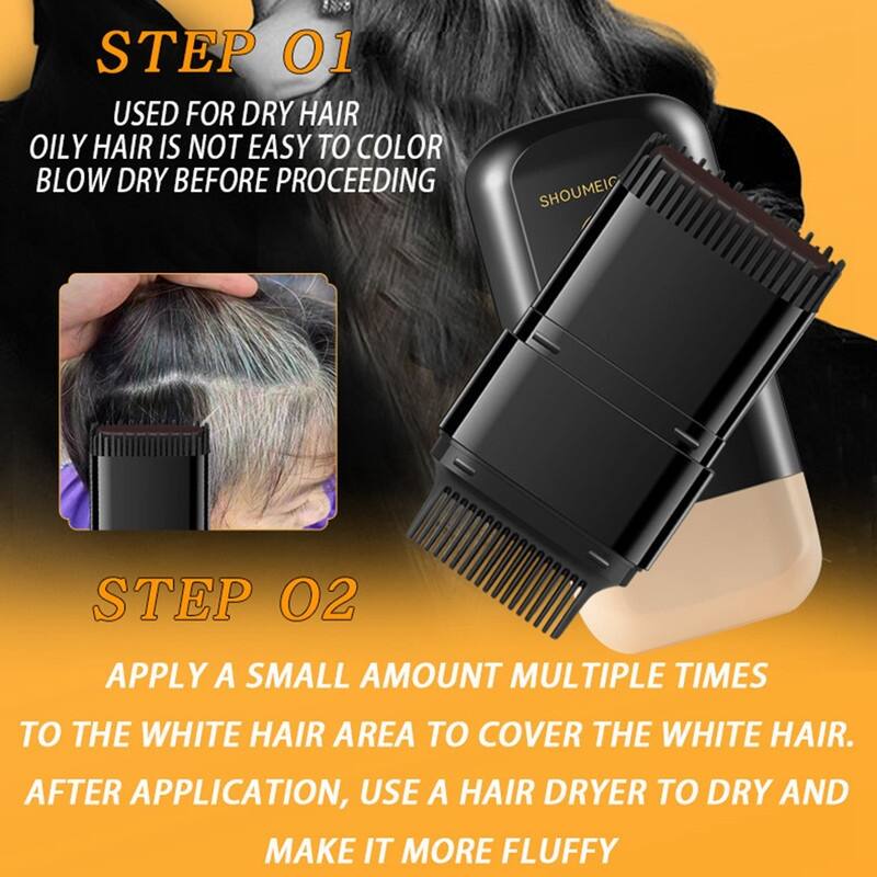 2 in 1 Hair Color Stick with Comb