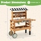 preview thumbnail 3 of 8, Gymax 2-in-1 Wooden Kids Cart & Tool Bench Play Workbench w/Realistic