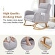 preview thumbnail 32 of 105, HOMYKA Rocking Chair for Nursery with Footrest