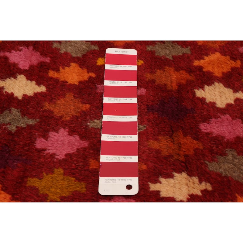 ECARPETGALLERY Hand-knotted Akhjah Red Wool Rug - 6'2 x 8'2