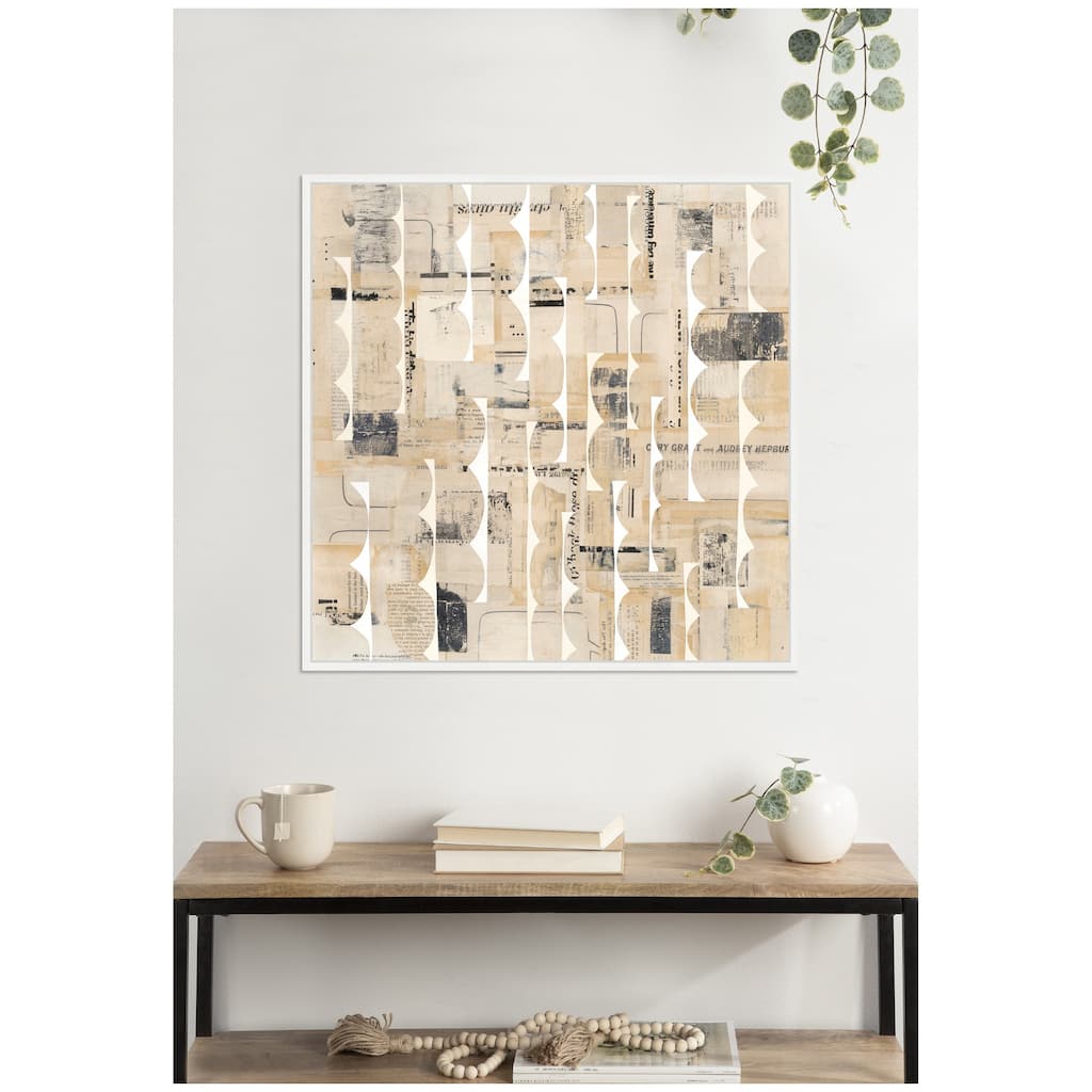 Kate and Laurel Revolved Half Moon FC by Felicia Dadak Framed Canvas Wall Art Print