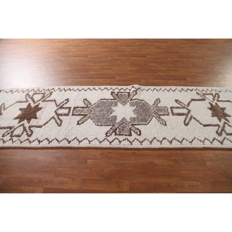 Anatolian Turkish Runner Rug Handmade Wool Carpet - 3'0"x 11'8"