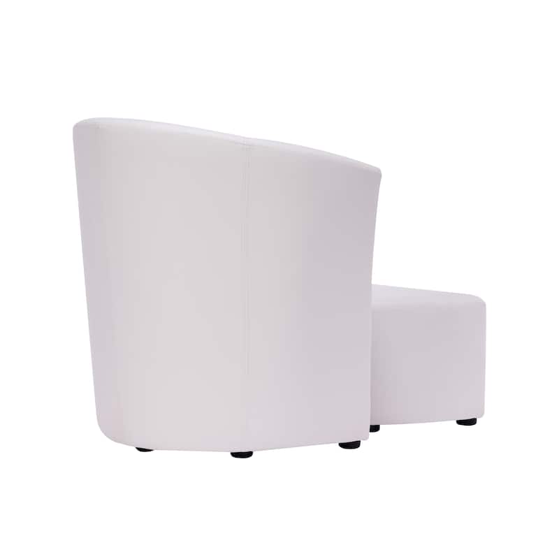 Carson Carrington Junkboda Accent Club Chair with Foot Stool