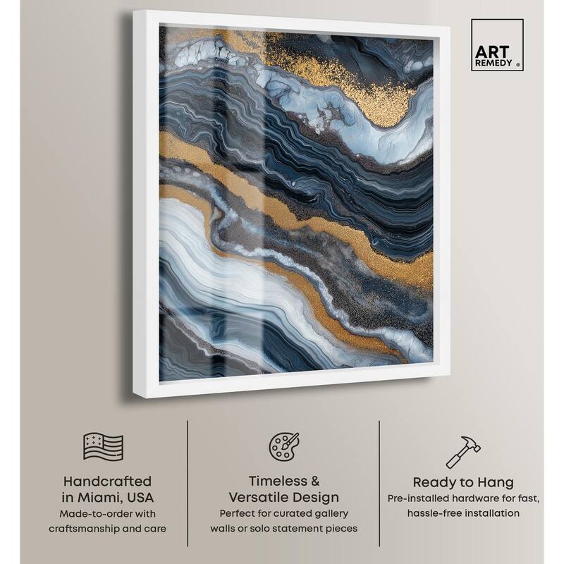 Acrylic Flow I Shadowbox by Art Remedy