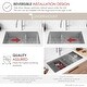 preview thumbnail 21 of 29, Versa36 Undermount 36" Double-bowl Workstation Kitchen Sink - 36" x 19" x 10"