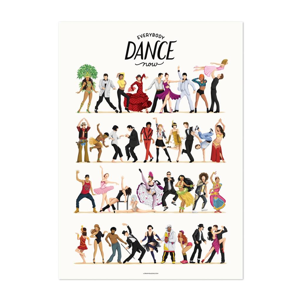 Beyonce Dancing Pop Art Pop Culture Unframed Wall Art Print/Poster