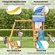 preview thumbnail 6 of 13, 3-in-1 Wooden Outdoor Swing Set