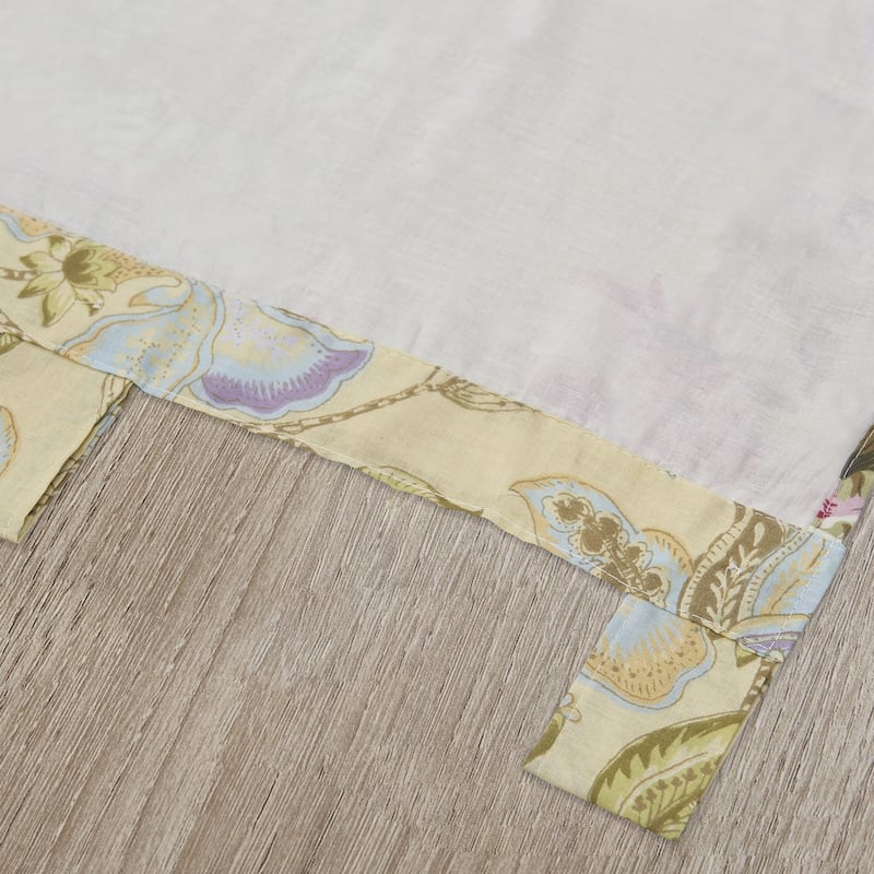 Greenland Home Blooming Prairie Patchwork Curtain Panels (Set of 2) - 42 x 84