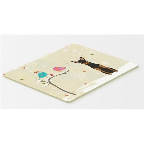 Carolines Treasures BB2500CMT Christmas Presents Between Friends Manchester Terrier Kitchen or Bath Mat 20 x 30