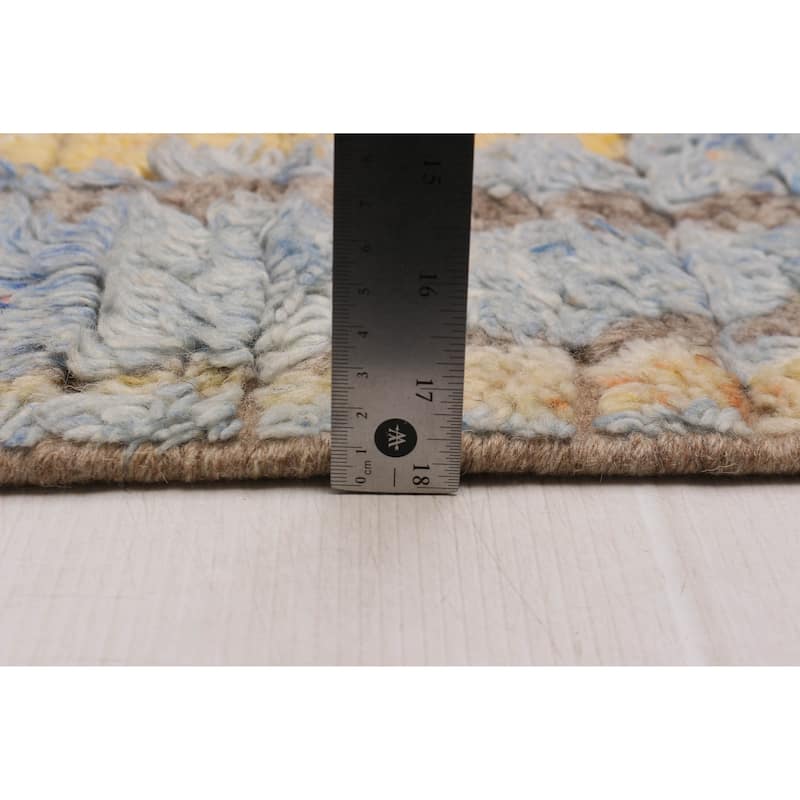 ECARPETGALLERY Hand-knotted Tangier Multi Color Wool Rug - 8'0 x 9'9