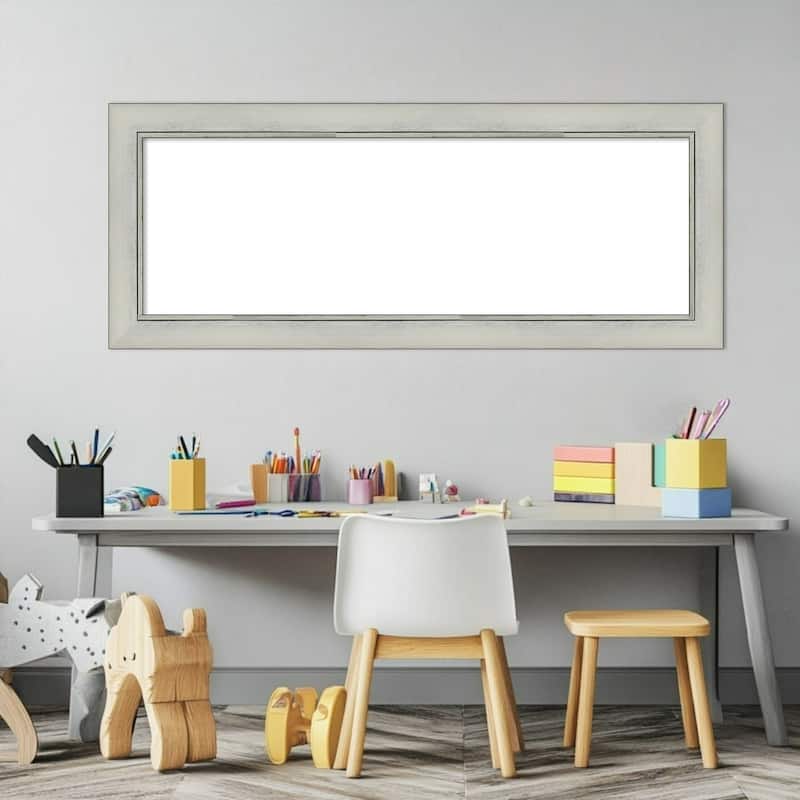 Amanti Art Flair Polished Nickel Framed Dry Erase Magnetic Board