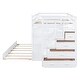 preview thumbnail 22 of 43, Full Over Full Bunk Bed with Trundle and Staircase - Durable Frame for Kids and Teens