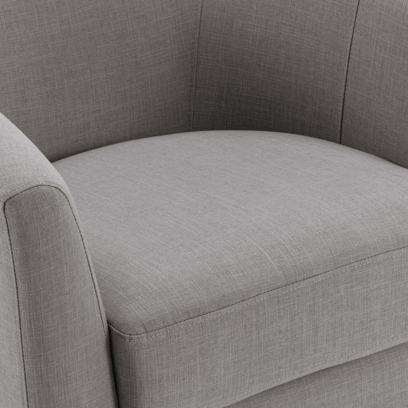 Modern Upholstered Swivel Barrel Chair Living Room Accent Chair