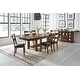 preview thumbnail 1 of 9, Simply Solid Periander Trestle Dining Table Set with Ladderback Chairs & Server 8pc Set