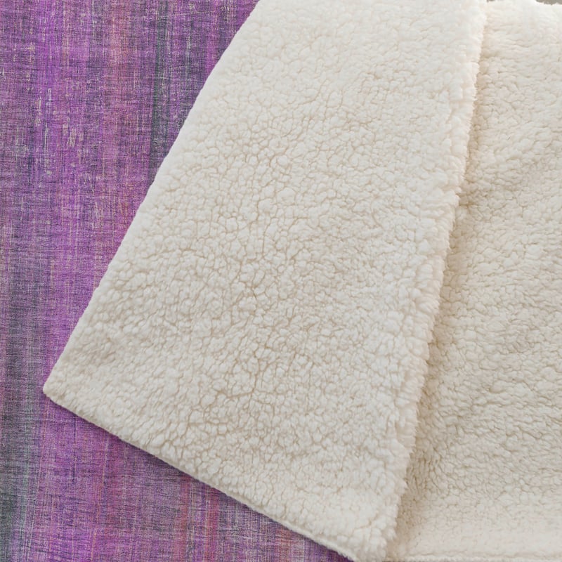 Premium Machine Washable Ombre Solid Sherpa Throw Blanket