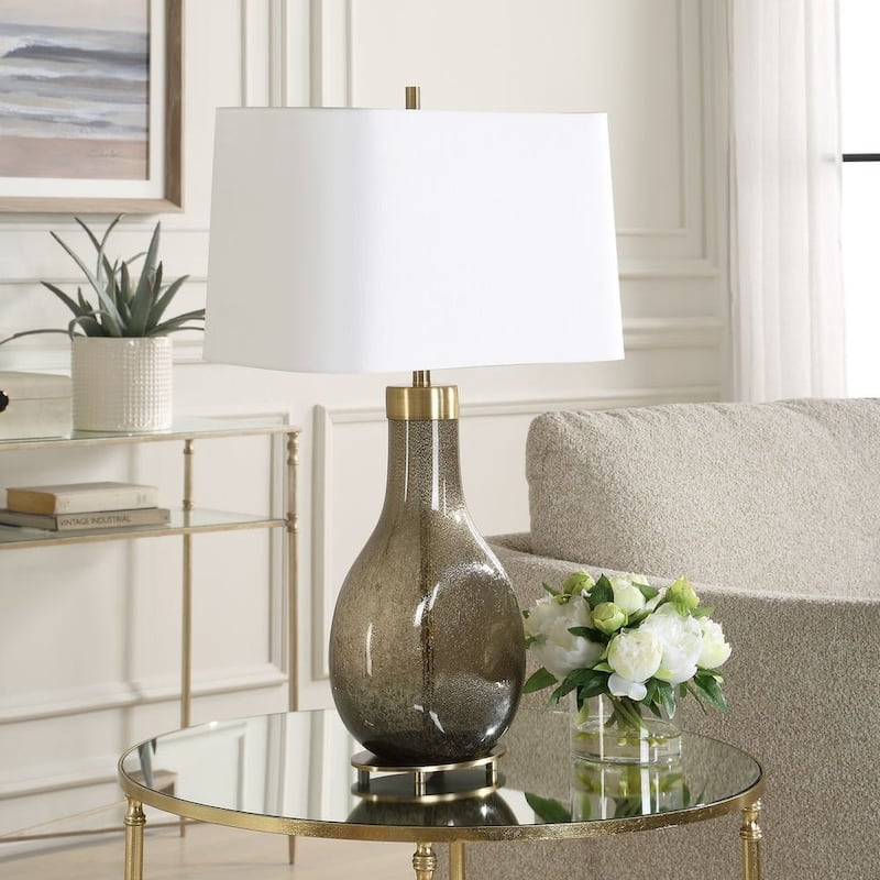 Uttermost Shyla Dark Glass Table Lamp - N/A