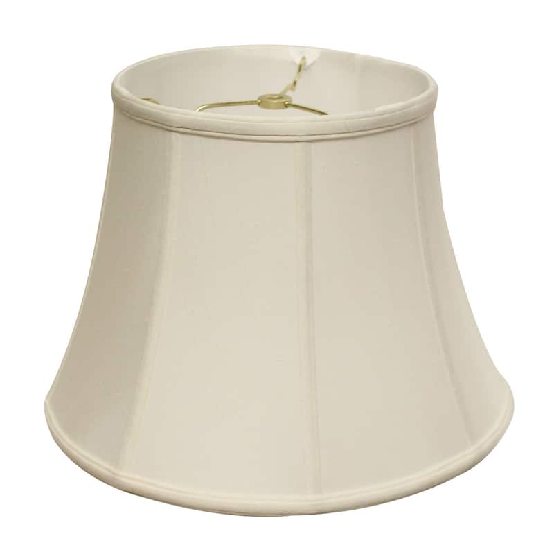 HomeRoots 16" White Altered Bell Monay Shantung Lampshade - 16