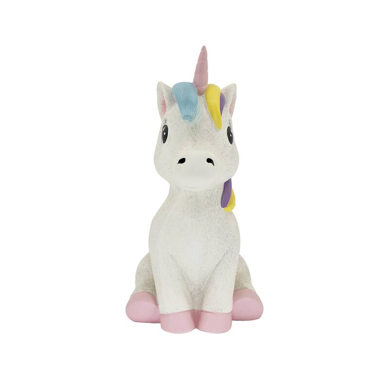 17.8" H Unicorn Polyesin Statue