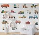 preview thumbnail 2 of 3, Truck Wall Decals - Construction Truck wall Nursery Decor