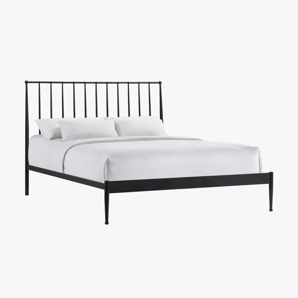 Intercon Transitional Metal Panel Bed, Black